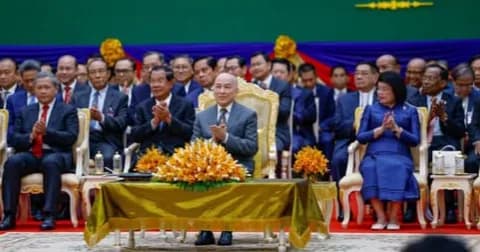 ព្រះមហាក្សត្រ ថ្លែងអំណរគុណសម្ដេចតេជោ ហ៊ុន សែន ក្នុងការផ្តល់ប្រឹក្សាយោបល់យុទ្ធសាស្ត្រ និងផ្តល់ការលើកទឹកចិត្ត គាំទ្រគ្រប់បែបយ៉ាង ដើម្បីបុព្វហេតុការពារបូរណភាពទឹកដី និងដែនអធិបតេយ្យភាពជាតិ