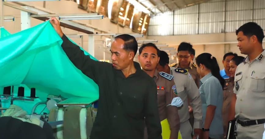អភិបាលរងខេត្តកណ្តាល បានអញ្ជើញចុះពិនិត្យទីតាំងបង្កើតរោងចក្រផលិតកាបូបគ្រប់ប្រភេទ របស់ក្រុមហ៊ុន (DONDI (CAMBODIA) BAG & LUGGAGE CO., LTD
