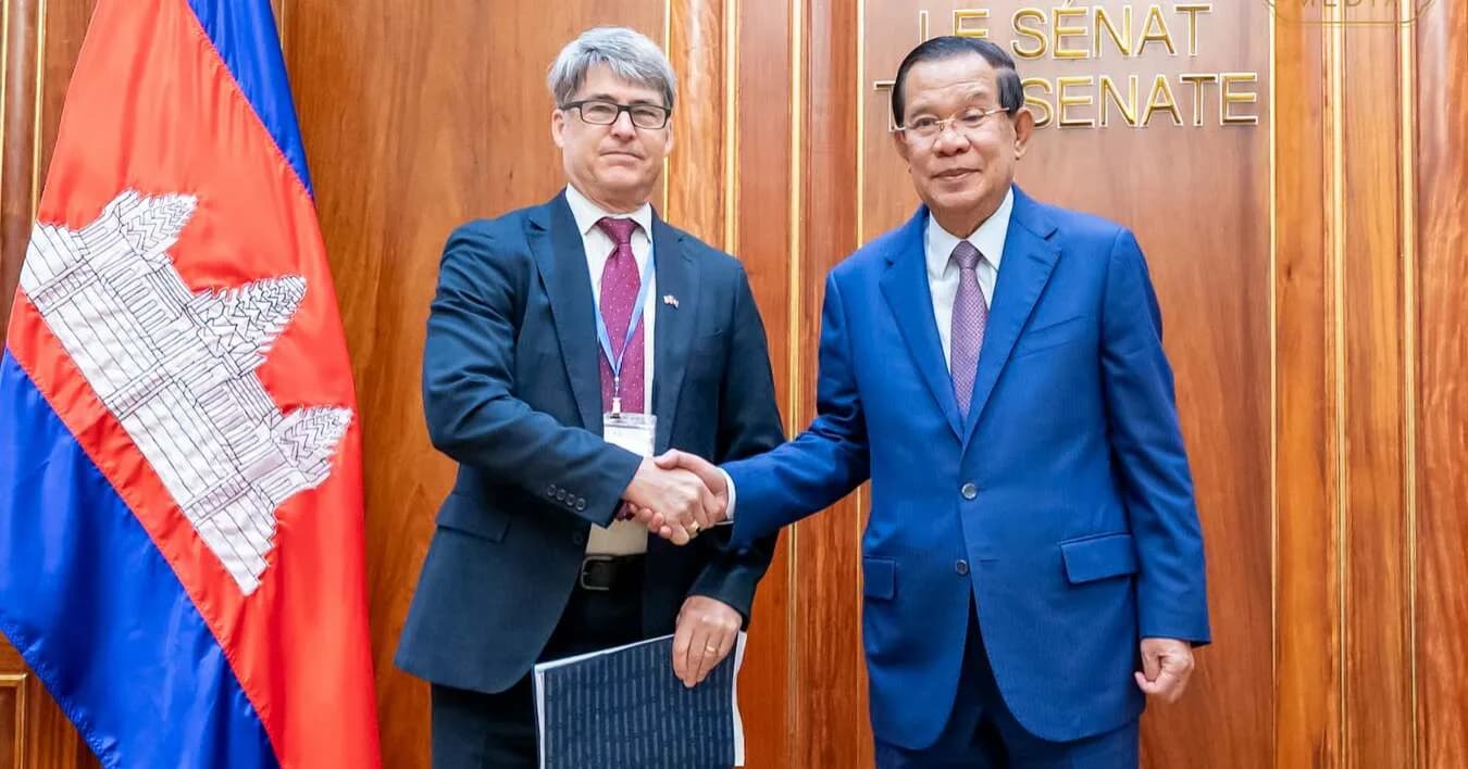 សម្តេចតេជោ ហ៊ុន សែន គាំទ្រចំពោះអ្នកវិនិយោគអាមេរិកមកកាន់ប្រទេសកម្ពុជា ដោយបញ្ជាក់ថា ចំណុចស្នូលនៃទំនាក់ទំនងរវាងកម្ពុជា និងអាមេរិកគឺសេដ្ឋកិច្ច ពាណិជ្ជកម្មនិងការវិនិយោគ