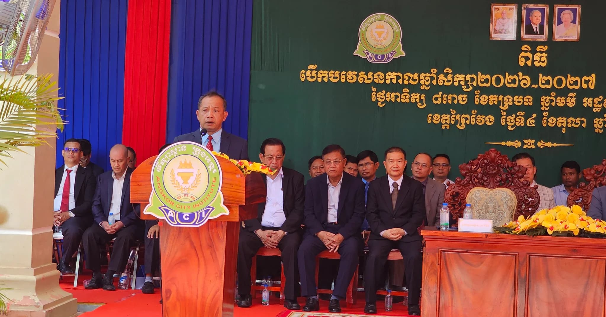 សាខាវិទ្យាស្ថានក្រុងអង្គរ ខេត្តព្រៃវែង បានរៀបចំបើកបវេសនកាលឆ្នាំសិក្សា ២០២៦-២០២៧