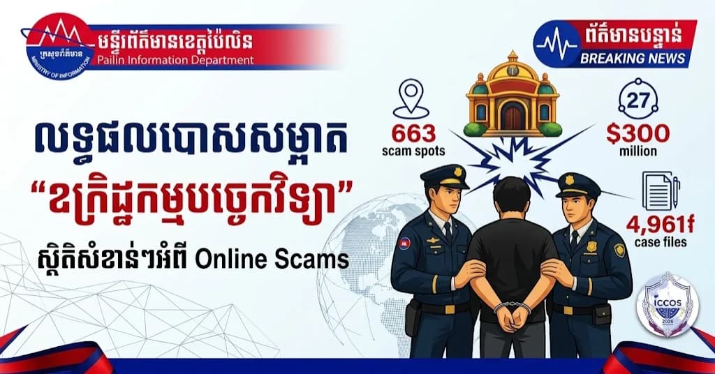 ទិន្នន័យសំខាន់ៗទាក់ទងនឹងការប្រឆាំងការឆបោកតាមប្រព័ន្ធបច្ចេកវិទ្យា Online Scams