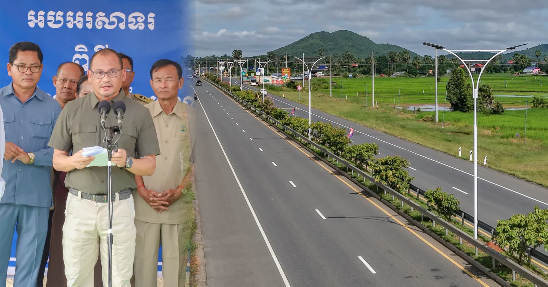 ខេត្តកំពង់ឆ្នាំង ចាប់ផ្តើមដំឡើងអំពូលបំភ្លឺដោយថាមពលពន្លឺព្រះអាទិត្យ តាមបណ្តោយផ្លូវជាតិលេខ៥