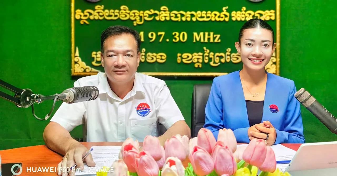 #លោក ញ៉ែម សៅគ្រី ប្រធានមន្ទីរព័ត៌មានខេត្តព្រៃវែង បានអញ្ជើញជាវាគ្មិន ក្នុងកម្មវិធីសន្ទនាមតិលើ របស់ស្ថានីយវិទ្យុបារាយណ៍អណ្តែត FM97.30MHz