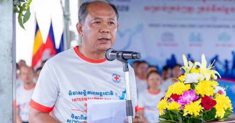 ឯកឧត្តម អ៊ុំ រាត្រី ប្រធានគណៈកម្មាធិការសាខាកាកាទក្រហមកម្ពុជាខេត្ត អញ្ជើញ ចូលរួមជាអធិបតី ក្នុងទិវាសន្តិភាពអន្តរជាតិ និងទិវាពិភពលោកសង្គ្រោះបឋម ២០២៦