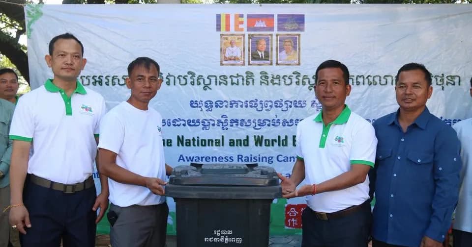 យុទ្ធនាកាផ្សព្វផ្សាយ ស្ដីពីការទប់ស្កាត់ ការបំពុលដោយប្លាស្ទិក សម្រាប់សហគមន៍ និងទន្លេមេគង្គ នៅកម្ពុជា