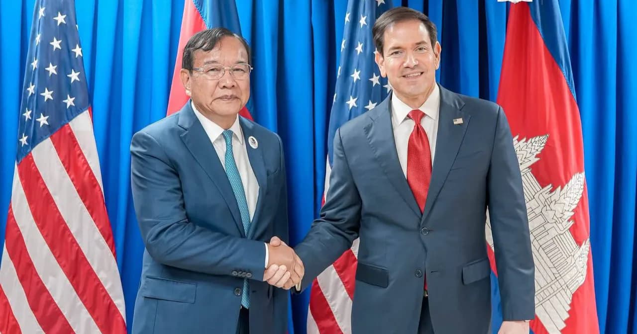 កម្ពុជា វាយតម្លៃខ្ពស់ចំពោះតួនាទីអាម៉េរិក ក្នុងការសម្របសម្រួលបទឈប់បាញ់ និងកិច្ចព្រមព្រៀងសន្តិភាពទីក្រុងគូឡាឡាំពួ